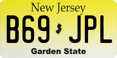 NJ license plate B69JPL