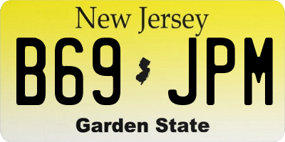 NJ license plate B69JPM