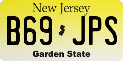 NJ license plate B69JPS