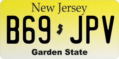 NJ license plate B69JPV