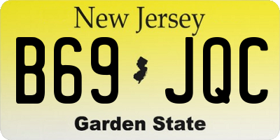 NJ license plate B69JQC