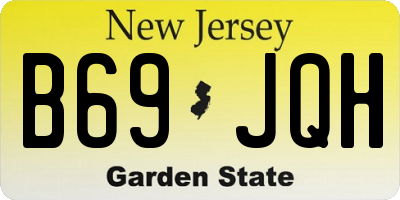 NJ license plate B69JQH