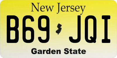 NJ license plate B69JQI