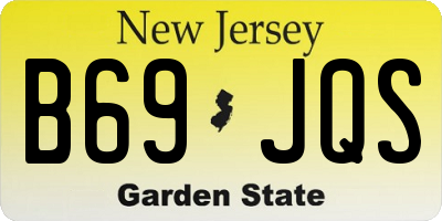 NJ license plate B69JQS