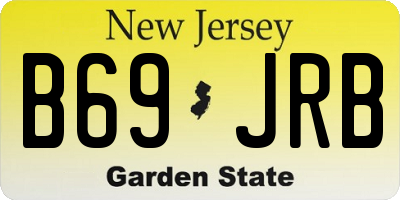 NJ license plate B69JRB