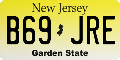 NJ license plate B69JRE