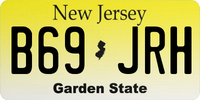 NJ license plate B69JRH
