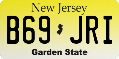 NJ license plate B69JRI