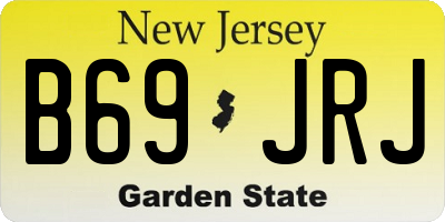 NJ license plate B69JRJ