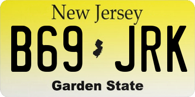 NJ license plate B69JRK