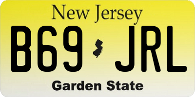 NJ license plate B69JRL