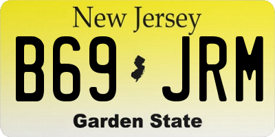 NJ license plate B69JRM