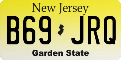 NJ license plate B69JRQ