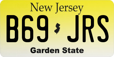 NJ license plate B69JRS