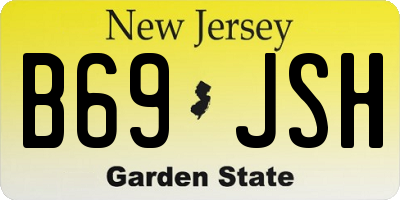 NJ license plate B69JSH