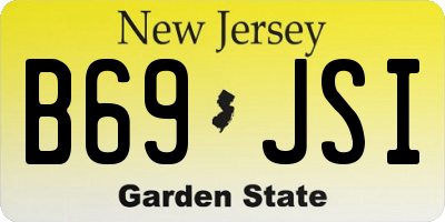 NJ license plate B69JSI
