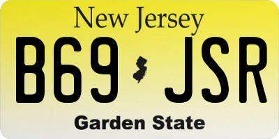 NJ license plate B69JSR