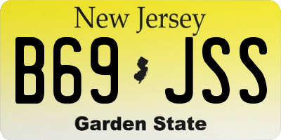 NJ license plate B69JSS