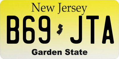NJ license plate B69JTA