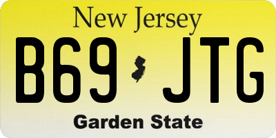 NJ license plate B69JTG