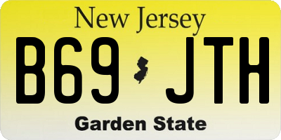 NJ license plate B69JTH