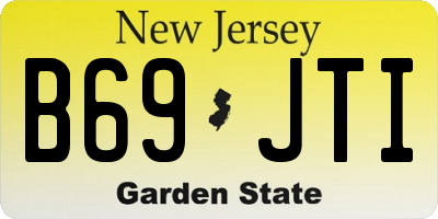 NJ license plate B69JTI