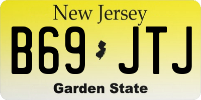 NJ license plate B69JTJ