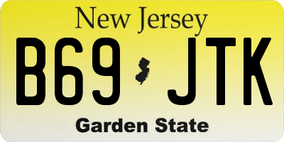 NJ license plate B69JTK