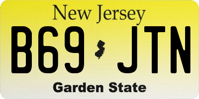 NJ license plate B69JTN
