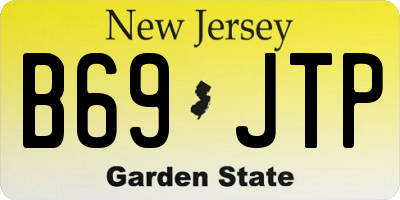 NJ license plate B69JTP