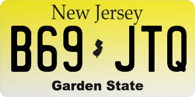 NJ license plate B69JTQ