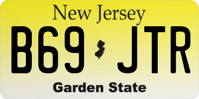 NJ license plate B69JTR
