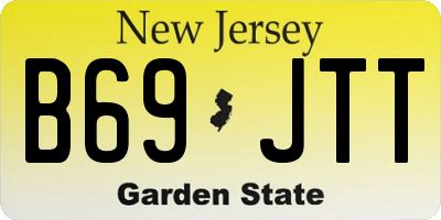 NJ license plate B69JTT