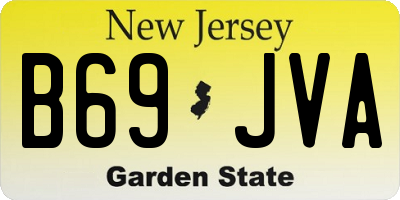 NJ license plate B69JVA