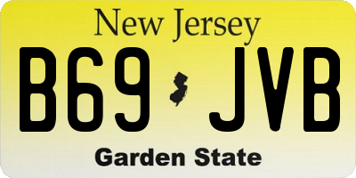 NJ license plate B69JVB