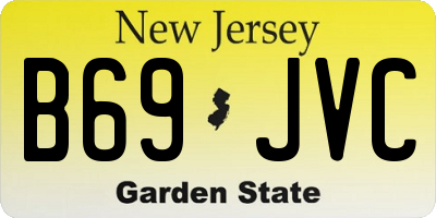 NJ license plate B69JVC