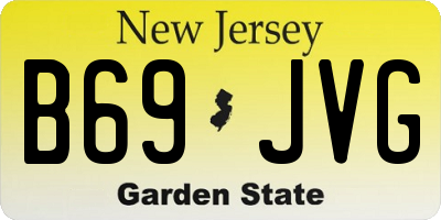 NJ license plate B69JVG