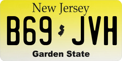 NJ license plate B69JVH