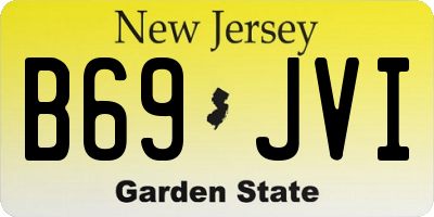 NJ license plate B69JVI