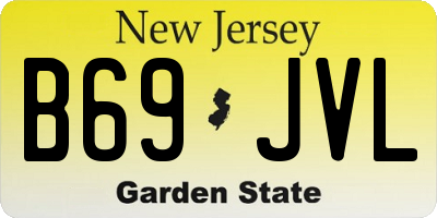 NJ license plate B69JVL