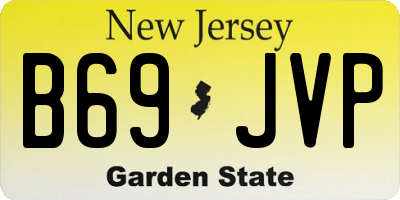 NJ license plate B69JVP