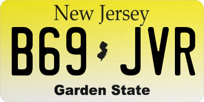 NJ license plate B69JVR