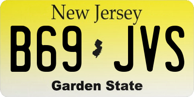 NJ license plate B69JVS