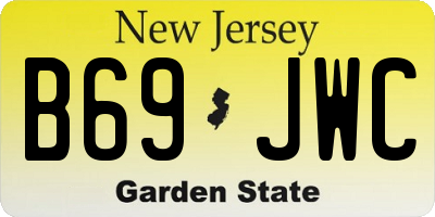 NJ license plate B69JWC