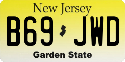 NJ license plate B69JWD