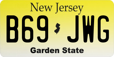 NJ license plate B69JWG