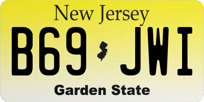 NJ license plate B69JWI