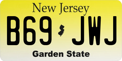 NJ license plate B69JWJ