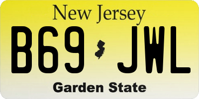 NJ license plate B69JWL