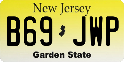 NJ license plate B69JWP